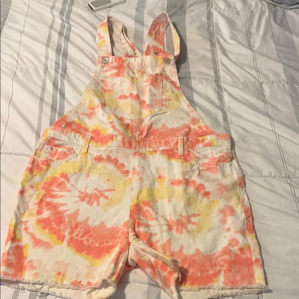 The Children's Place Orange and Yellow One Piece Romper